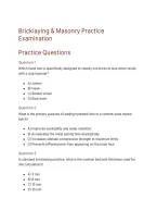 Bricklaying Practice Test 65 Practice Questions and Answers Exam Preparation Study Guide Limited Edition&period;&NewLine;&NewLine;