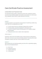 Care Certificate Practice Assessment Limited Edition Exam Prep&period;