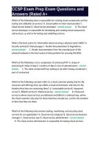 CCSP Exam Prep Exam Questions and Answers &lpar;Rated A&plus;