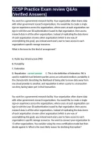 CCSP Practice Exam review Q&As &lpar;Verified Answers&rpar;&period;