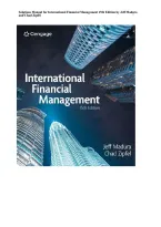  International Financial Management 15th Ed &vert; Madura & Zipfel Solutions