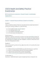 CSCS Health and Safety Practice Test 65 Practice Questions and Answers Exam Preparation Study Guide Limited Edition&period;&NewLine;&NewLine;