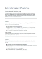 Customer Service Level 2 Practice Test Limited Edition Exam Prep&period;