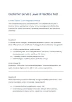 Customer Service Level 3 Practice Test Limited Edition Exam Prep&period;