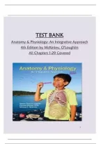 Test Bank for Anatomy & Physiology&colon; An Integrative Approach&comma; 4th Edition by Michael McKinley&comma; Valerie O&rsquo;Loughlin & Theresa Bidle &vert; ISBN 9781260265217&NewLine;&NewLine;