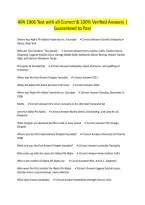 APA 1906 Test with all Correct & 100&percnt; Verified Answers &vert;Guaranteed to Pass