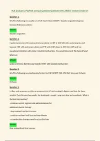 NUR 621 Exam 2 PlayPosit and Quiz Questions Questions with CORRECT Answers &lpar;Grade A&plus;&rpar;