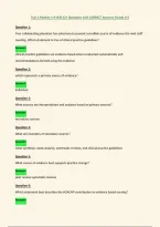 Test 1 Module 1-4 NUR 621 Questions with CORRECT Answers &lpar;Grade A&plus;&rpar;