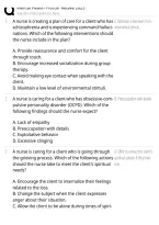 Mental Health Proctor Retake 2023 &ndash; Nursing Exam Review & Practice Questions &vert; Mental Health Study Guide&comma; Therapeutic Communication&comma; Clinical Judgment & Patient Safety