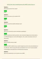 NUR 621 MOD 1 Role of AGACNP Questions with CORRECT Answers &lpar;Grade A&plus;&rpar;