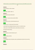 NUR 621 &lpar;Adult&lowbar;Gero Acute&rpar; MOD &num;9&comma; Part 1 &lpar;anemia&rpar; Questions with CORRECT Answers &lpar;Grade&NewLine;A&plus;&rpar;