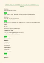 NUR 621 &lpar;Adult&lowbar;Gero Acute&rpar; MOD &num;8&comma; Part 2 &lpar;endocrine&rpar; Questions with CORRECT Answers&NewLine;&lpar;Grade A&plus;&rpar;