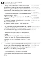 ATI Mental Health Proctored Exam 2023 &ndash; Nursing Exam Review & Practice Questions &vert; Mental Health Study Guide&comma; Therapeutic Communication&comma; Clinical Judgment & Patient Safety