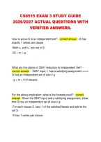 CS6515 EXAM 3 STUDY GUIDE &NewLine;2026&sol;2027 ACTUAL QUESTIONS WITH &NewLine;VERIFIED ANSWERS&period;
