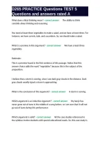D265 PRACTICE Questions TEST 5 Questions and answers rated A&period;