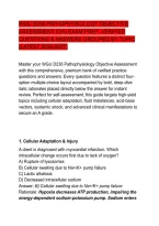 WGU D236 PATHOPHYSIOLOGY OBJECTIVE &NewLine;ASSESSMENT &lpar;OA&rpar; EXAM PREP  VERIFIED &NewLine;QUESTIONS & ANSWERS GROUPED BY TOPIC &NewLine;&lpar;LATEST 2026-2027&rpar;
