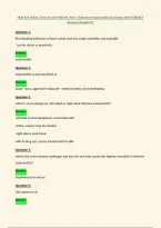 NUR 621 &lpar;Adult&lowbar;Gero Acute&rpar; MOD &num;4&comma; Part 1 &lpar;Infective Endocarditis&rpar; Questions with CORRECT&NewLine;Answers &lpar;Grade A&plus;&rpar;