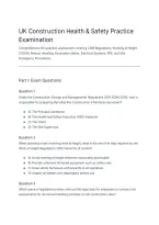 Health and Safety in Construction Practice Test 65 Practice Questions and Answers Exam Preparation Study Guide Limited Edition&period;&NewLine;&NewLine;