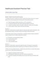 Healthcare Assistant Practice Test Limited Edition Exam Prep&period;