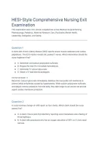 HESI Style Comprehensive Nursing Exit Examination Limited Edition&period;