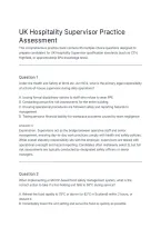 Hospitality Supervisor Practice Test 65 Practice Questions and Answers Exam Preparation Study Guide Limited Edition&period;&NewLine;&NewLine;