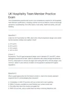 Hospitality Team Member Practice Test 65 Practice Questions and Answers Exam Preparation Study Guide Limited Edition&NewLine;&NewLine;