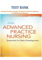 Test Bank for Advanced Practice Nursing&colon; Essentials for Role Development by Lucille A&period; Joel&period; Questions with answers and Explanations' 