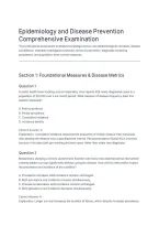 Epidemiology and Disease Prevention Exam Limited Edition&lpar;1&rpar;