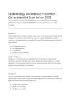 Epidemiology and Disease Prevention Exam Limited Edition&period;