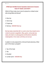 VTNE Exam Verified Correct Questions And Correct Answers &NewLine;Exam A&plus; Grade &vert;&vert;Just Out&excl;&excl;&excl;