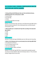 CLA 210 NCSU EXAM 1 &lpar;HEINEN&rpar;&colon; COMPREHENSIVE PRACTICE QUESTIONS AND VERIFIED ANSWERS