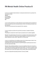 ATI RN MENTAL HEALTH ACTUAL EXAM  &vert; Complete Test Bank All 31  Chapters Questions with Verified Answers&lpar;All Bundled Here&excl;&excl;&excl;&rpar;