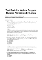 Test Bank for Medical Surgical &NewLine;Nursing 7th Edition by Linton