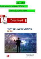 Payroll Accounting 2024 10th Edition by TEST BANK Landin All 7 Chapters Covered