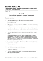Solution Manual for Foundations of Financial Management 18th Edition by Stanley Block and Geoffrey Hirt