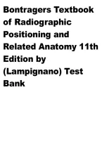 Test Bank for Textbook of Radiographic Positioning and Related Anatomy 11th Edition by John