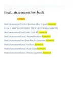 Health Assessment Test Bank &ndash; Nursing Study Guide & Practice Questions