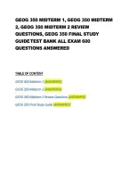 GEOG 350 Midterm 1&comma; Midterm 2&comma; Review Questions & Final Exam &ndash; Study Guide