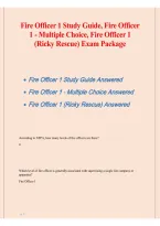 Fire Officer 1 Study Guide &ndash; Multiple Choice Practice Test & Exam Package