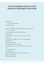 ATI Pharmacology Exam with NGN &ndash; Study Guide&comma; Practice Questions & Review