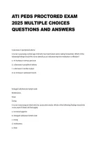&NewLine;ATI PEDS Proctored Exam 2025 &ndash; Multiple Choice Questions&comma; Answers & Study Guide