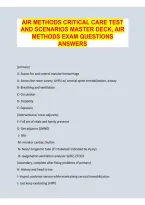 Air Methods Critical Care Test & Scenarios Master Deck &ndash; Exam Study Guide