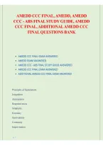 AMEDD CCC Final & ABS Final Study Guide &ndash; All Exam Versions & Review