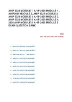 AHIP Modules 1-5 2024-2025 Exam Question Bank &ndash; Study Guide & Review