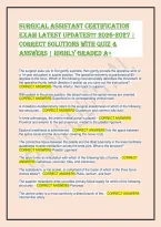 Surgical Assistant Certification Exam 2026 &vert; Q&A Study Guide