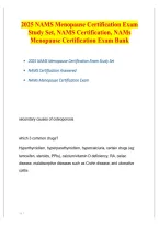 2025 NAMS Menopause Certification Exam Study Set &ndash; NAMS Certification Review
