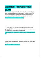 2022 HESI RN Pediatrics Exam &ndash; Study Guide&comma; Practice Questions & Review