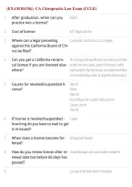 CA Chiropractic Law Exam &lpar;CCLE&rpar; &ndash; Exam Bank&comma; Study Guide & Review