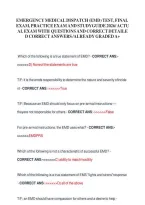 &lpar;EMD&rpar;  2026&colon; 911 Dispatcher Exam Questions with Detailed Answers 20262027 update
