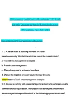 ATI Community Health Proctored Exam Test Bank 2026&sol;2027 NGN&NewLine;&NewLine;